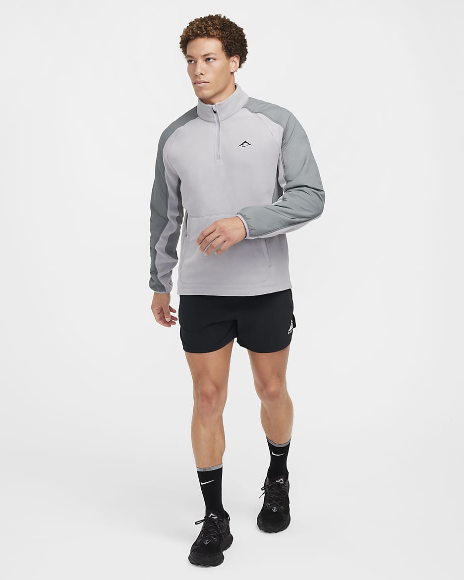 Nike Men s Trail Polartec 1 4 Zip Fleece Running Top